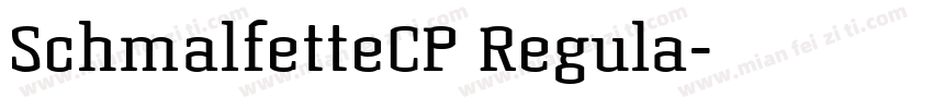 SchmalfetteCP Regula字体转换